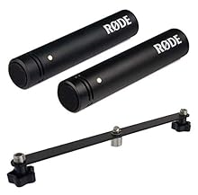 Professional stereo microphone pair Capsule: 1/2 inch electret capacitor Transmission range: 20 Hz - 20 kHz Polar pattern: cardioid + keepdrum stereo bar microphone rail
