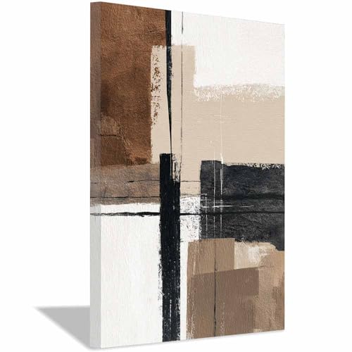 Impression peinture brune et noire pour réchauffer une déco intérieure
