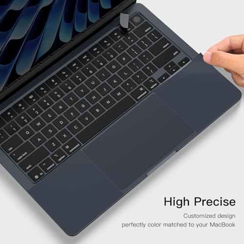 Image of CaseBuy Full Body Wrist Rest Protection (3 in 1) for MacBook Air M2 M3 M4 13.6 inch A2681 A3113 A3240 2025-2022 - Anti-Scratch Keyboard Cover for M2 M3 M4 MacBook Air 13.6 inch -