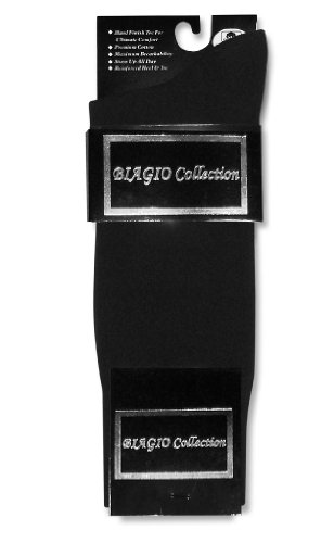 3 Pair of Biagio Solid Men's BLACK Color COTTON Dress SOCKS3