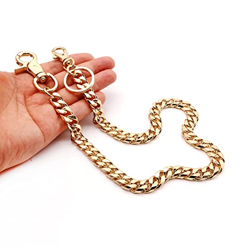 Image of newtro Wallet Chain Men Women Boy Girl, Biker Motorcycle Pants Jean Punk Long Key Chain Black Gold Silver 26 Types