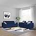Adorn India Monteno 3-1-1 5 Seater Sofa Set (Blue) (3 Year Warranty)