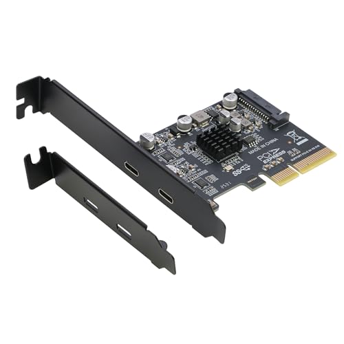 RIITOP PCIe USB C Card, PCIe 3.0 x4 to 2X