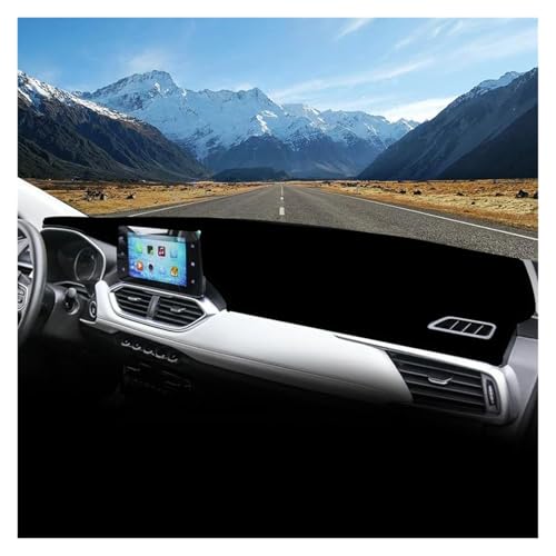 Cubierta salpicadero coche para Chevrolet Captiva 2019-2023 protector de tablero con borde rojo 3
