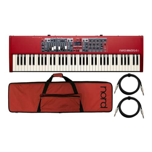 Nord Electro 6D 73�L�[ �Z�~�E�F�C�g�A�N�V�����L�[�{�[�h �\�t�g�P�[�X 1/4�C���` TRS�P�[�u��2�{�Z�b�g (4�A�C�e��)
