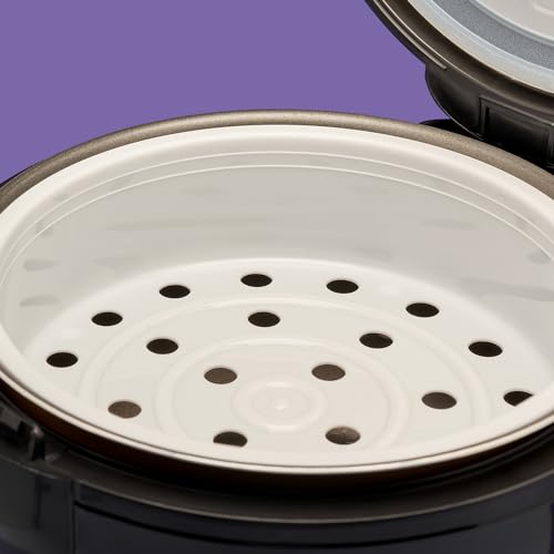 Reishunger Olla Arrocera Eléctrica y Vaporera Negro con Función de Mantenimiento del Calor - Para...