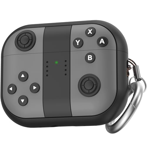 Image of TRONWIN for AirPods Pro 3 Case - 2025 Silicone Cover Gamepad Design Case for Apple AirPods Pro 3rd Generation, Cute Air pod Pro 3 Cover for Men /Women (Grey)