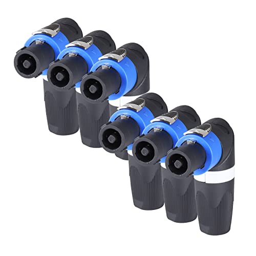 Amazon | HBU NL4FRX スピコンコネクター 6個パック - 6パック 4極