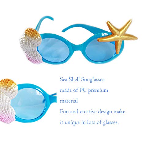 Creative Hawaiian Tropical Sunglasses - 8 Pack Luau Fancy Dress Party Supply, Beach Photo Booth Props4