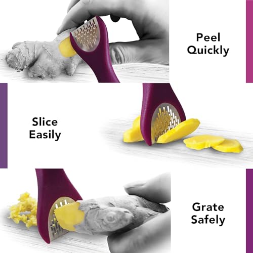 Talisman Designs 3140 3-In-1 Ginger Peeler | Grater & Sliver thumb #3