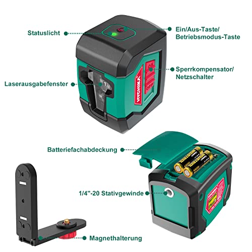 Kreuzlinienlaser von Hychika mit Dual-Lasermodul