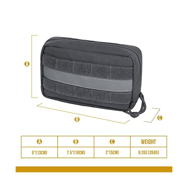 OneTigris Service Dog Vest Harness Saddle Bag Backpack Pouch, Emotional Support, Service Dog in Training,Quality Saddlebag for Tactical Dogs Vests(Grey) OneTigris Service Dog Vest Harness Saddle Bag Backpack Pouch, Emotional Support, Service Dog in Training,Quality Saddlebag for Tactical Dogs Vests(Grey)