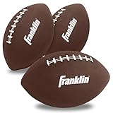 Franklin Sports Mini Footballs for Kids - (3) Inflatable Toy Replacement Footballs for Target Toss + Other Throwing Games - 6' Plastic Inflatable Footballs with Air Pump - Perfect Kids Toy Football