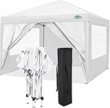 STRUCTURE ROBUSTE ET DURABLE: Utilisez un cadre en aluminium et en acier enduit de poudre antirouille, 8 piquets et 4 haubans, pour améliorer la stabilité de la tente. La pression de l'eau est de 1000pa et la force du vent est de 4-6. Afin de protéger l'utilisation à long terme de la barnum pliant, dans des conditions météorologiques extrêmes (comme les tempêtes et les fortes pluies), il est recommandé de plier la tente et de la ranger à l'intérieur.