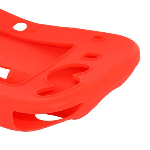 Skque Silicone Gel Protection Case Cover for Nintendo Wii U Gamepad, Red