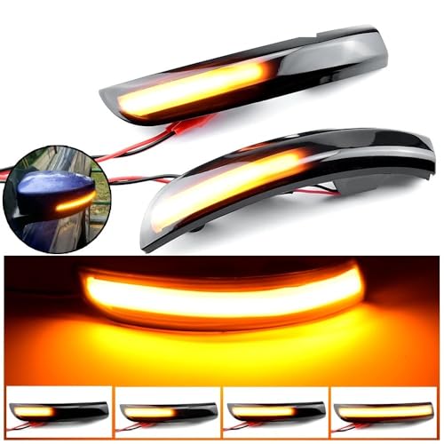 Intermitente espejo retrovisor lateral dinámico secuencial para Kuga II 4