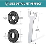 Angle Grinder Adjustable Spanner, Angle Grinder Key Wrench Flange Wrench Metal Lock Nut 125 Pressure Plate Compatible with Milwaukee Makita 193465-4 Bosch Black & Decker Ryobi 4.5" 5" 5/8-11 - Image 2
