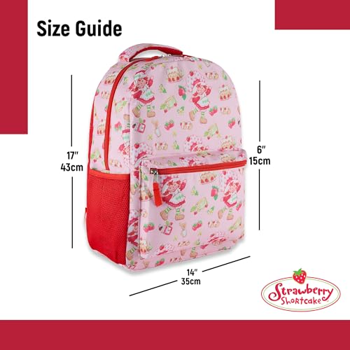 Strawberry Shortcake Allover Design Backpack, Blueberry Muffin, Durable and Stylish Backpack for School, Travel, or Everyday Use (Pink)4