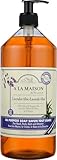 A LA MAISON French Liquid Hand Soap, Lavender Aloe - Natural Hand Wash Made with Essential Oils - Biodegradable, Plant-Based, Vegan, Cruelty-Free, Alcohol & Paraben Free (33.8 oz, 1 Pack)