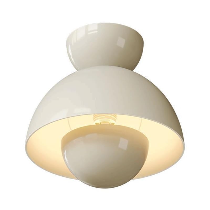 Plafonnier en métal style simple français avec abat-jour créatif