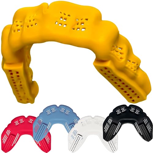 Bulletproof Braces Mouthguard – World’s Thinnest & Strongest Sports Mouth Guard for Braces! Basketball Football Lacrosse Wrestling Hockey Rugby BJJ MMA Boxing Mouthpiece – Adult Youth & Kids