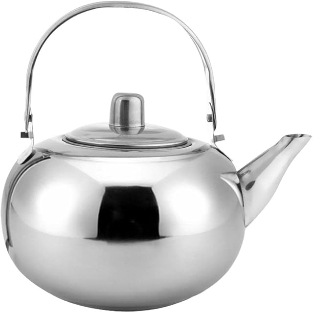 Milageto Stainless Steel Camping Kettle coffee and tea Pot for Outdoors Electric