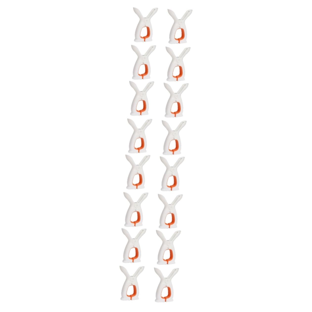 Amosfun 16 Piezas Clip De Secado Abrazaderas De Gancho para Colgar Ropa Pintando Pinzas para La Ropa Clip De Papel De Plástico Clips De Conejo Antideslizante Clavija El Plastico