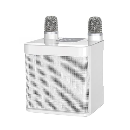Youdefa -203 Set de Karaoke Altavoz Karaoke Inalámbrico Bluetooth Micrófono Doble Altavoz Micrófono Máquina