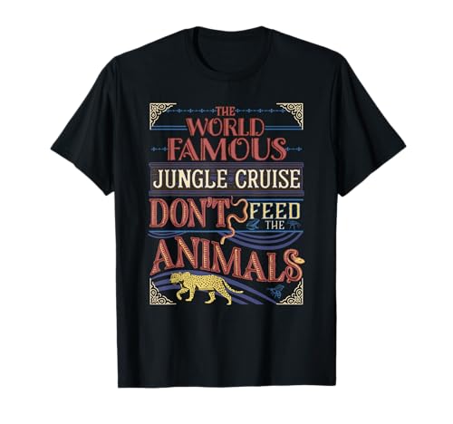 T-shirt Disney Jungle Cruise : Vêtement aventure rétro Don't Feed The Animals