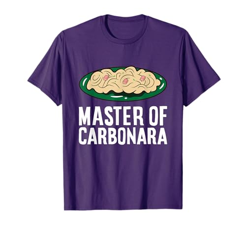 Carbonara Pasta Italian Food Spaghetti Master Of Carbonara T-Shirt