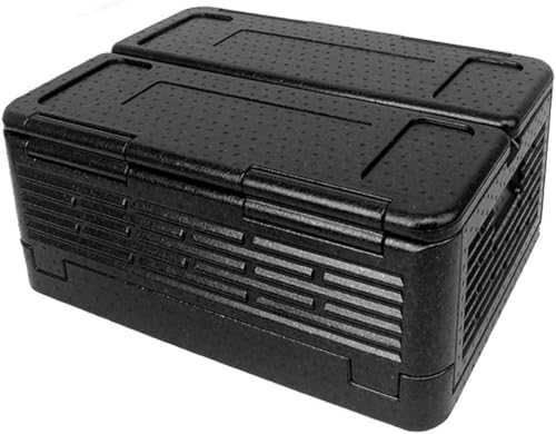 Kisigim 折りたたみ式 クーラーボックス バーベキュー 収納ボックス 冷温庫 ピクニック用 お花見 保冷保温 大容量 60L アウトドア適用 (ブラック)