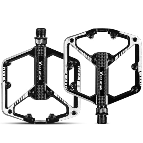 PRMHOOT Fahrradpedale rutschfest, Flat Pedale MTB, 9/16 Zoll Spindel, Aluminium Fahrradplattform Fahrrad Pedale für Rennrad, MTB, E-Bike PRMHOOT Fahrradpedale rutschfest, Flat Pedale MTB, 9/16 Zoll Spindel, Aluminium Fahrradplattform Fahrrad Pedale für Rennrad, MTB, E-Bike