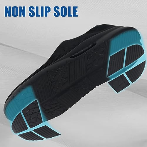 MGNLRTI Mens Trainers Running Shoes Lightweight Slip on Sneakers Gym Fashion Walking Shoes - Image 5