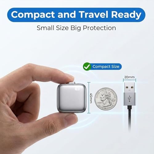 Image of BIGASUO Smart Auto Stop Charging Adapter,Fully Charged Separator, Intelligent Power Cut-Off Protector, Universal Fast Charging Safety Adapter for Smartphones Tablets and USB (1029) (Black, TMY-19)