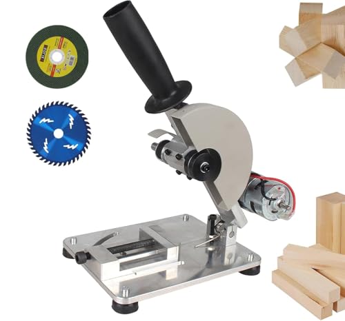 OZPPM Electric Table Saws,Metal Cutting Chop Saw,Portable Tabletop Micro Cutting Machine,45° Mini Miter Saw with 2 Saw Blades,Adjustable Height, for Soft Metal, Wood, Plastic