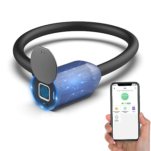 Fahrradschloss Fingerabdruck, Anweller Fahrrad Fahrradschlösser mit APP...