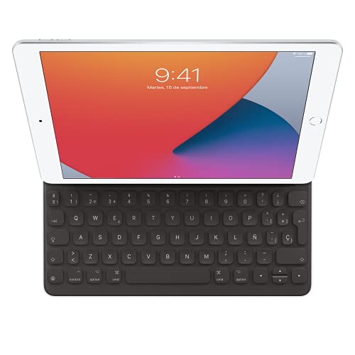 Apple Smart Keyboard: iPad Keyboard and case for iPad Pro 10.5-inch, iPad Air (3rd Generation), and iPad (7th, 8th, and 9th Generation), Comfortable Typing Experience, Spanish - Black by Apple - Used condition - US$56.99