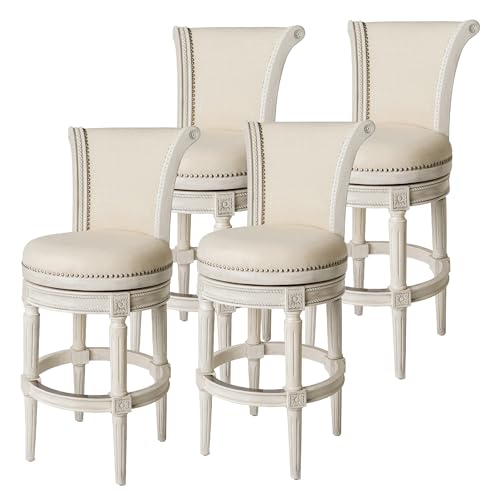Maven-Lane-Pullman-31-Inch-Tall-Bar-Height-Upholstered-Barstool-with-Back-in-White-Oak-Finish-with-Natural-Color-Fabric-Cushion-Seat-Set-of-4 Maven Lane Pullman 31 Inch Tall Bar Height Upholstered Barstool with Back in White Oak Finish with Natural Color Fabric Cushion Seat Set of 4