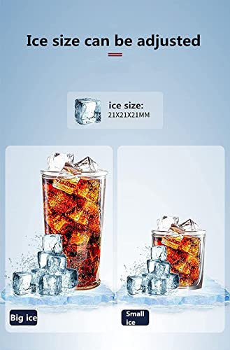 Máquina para fabricar cubitos de hielo portátil 25kg miniatura 4