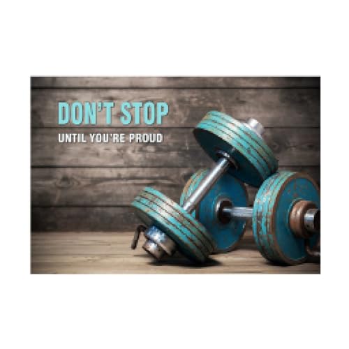 Toile de motivation de sport 30x40cm pour décoration murale de salon et affiche de musculation