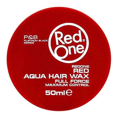 Redone Hair Styling Aqua Wax - 50 ml/1.69 Fl Oz Travel Size | Edge Control | Ultra Hold Hair Gel | Strawberry Scent | For Men & Women's Maximum Control
