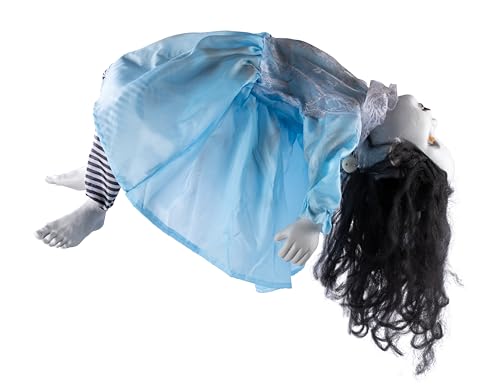 PTIT Clown - Halloween-Automat Animierte Hängepuppe - Animatronik - Animatronics mit Sound und Licht - Perfekt für eine gruselige Dekoration - Batterien Nicht enthalten (Hängepuppe Teuflisch 75 cm)