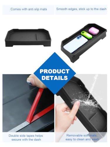 Image of CDEFG for 2026 Mazda CX-5 Center Console Dashboard Storage Screen Tray | for 2026 Mazda CX5 (S /Select /Preferred /Premium /Premium Plus) Accessories Silicone Screen Organizer Behind Touchscreen Tray