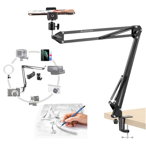 BROLAVIYA Overhead Video Mobile Stand, Black - Image 2