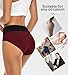 JUYINA Womens Underwear Cotton Pack, Mid High Waisted Postpartum C Section Panties Tummy Control Comfort Full Coverage Soft Briefs Ladies Large
