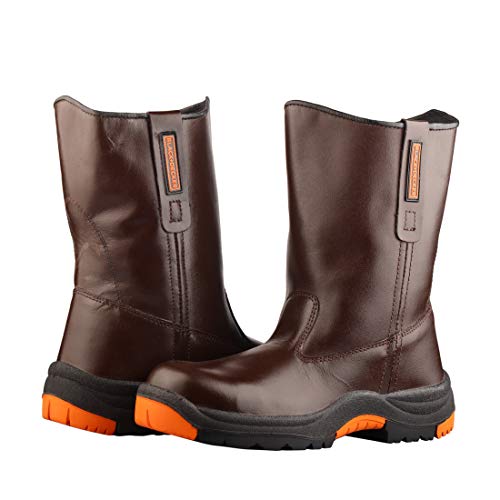 Black+Decker ISI Marked High Ankle Safety Shoes, Brown