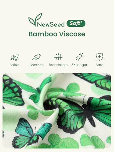 Image of Unisex Baby Bamboo Viscose Long Sleeve Romper, Cute Prints Zipper Footless Jumpsuit, Toddler One-Piece Outfits