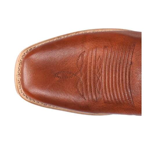 Dan Post Men's Jerry Embroidered Square Toe Pull on Western Boot4