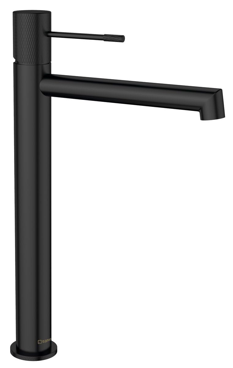 Sapho SOLARIS Waschtischarmatur, hoch, Schwarz matt