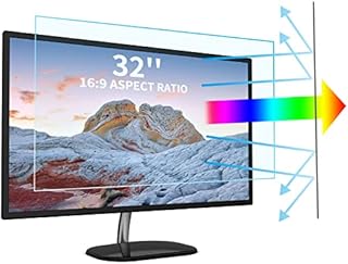 32 Inch TV Screen Protector for Standard or Curved Monitor, Eye Protection Anti Blue Light & Anti Glare Screen Protector for 32'' SAMSUNG/LG/AOC /HP/ASUS/Acer/Dell/ViewSonic/Sceptre Monitor with 16:9 Aspect Ratio